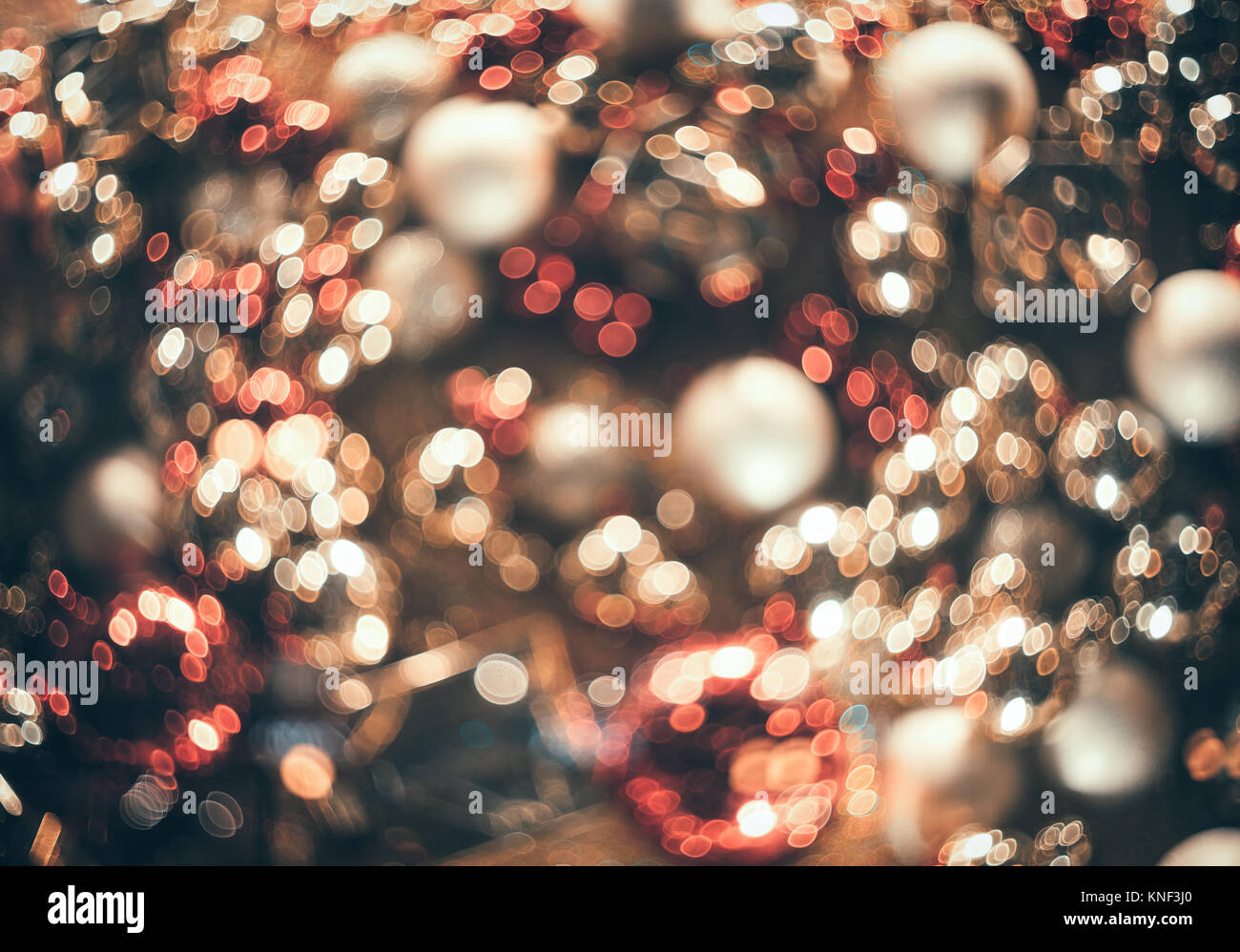 Bokeh. New Year bokeh background. Abstract background with colorful bokeh. Defocused lights. Background for Christmas cards. Beautiful blurred christm Stock Photo