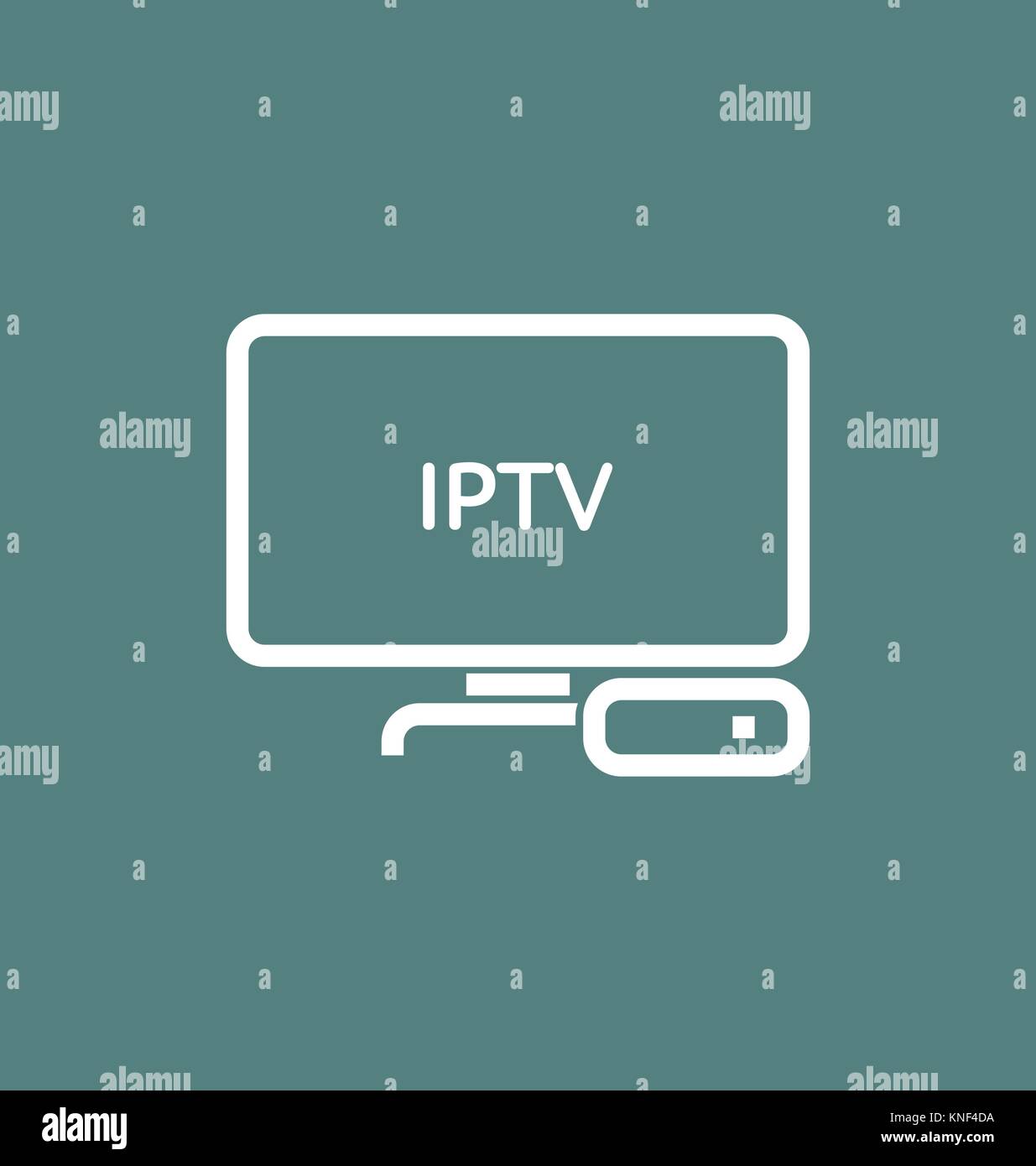 TV box / IPTV vector icon. Stock Vector