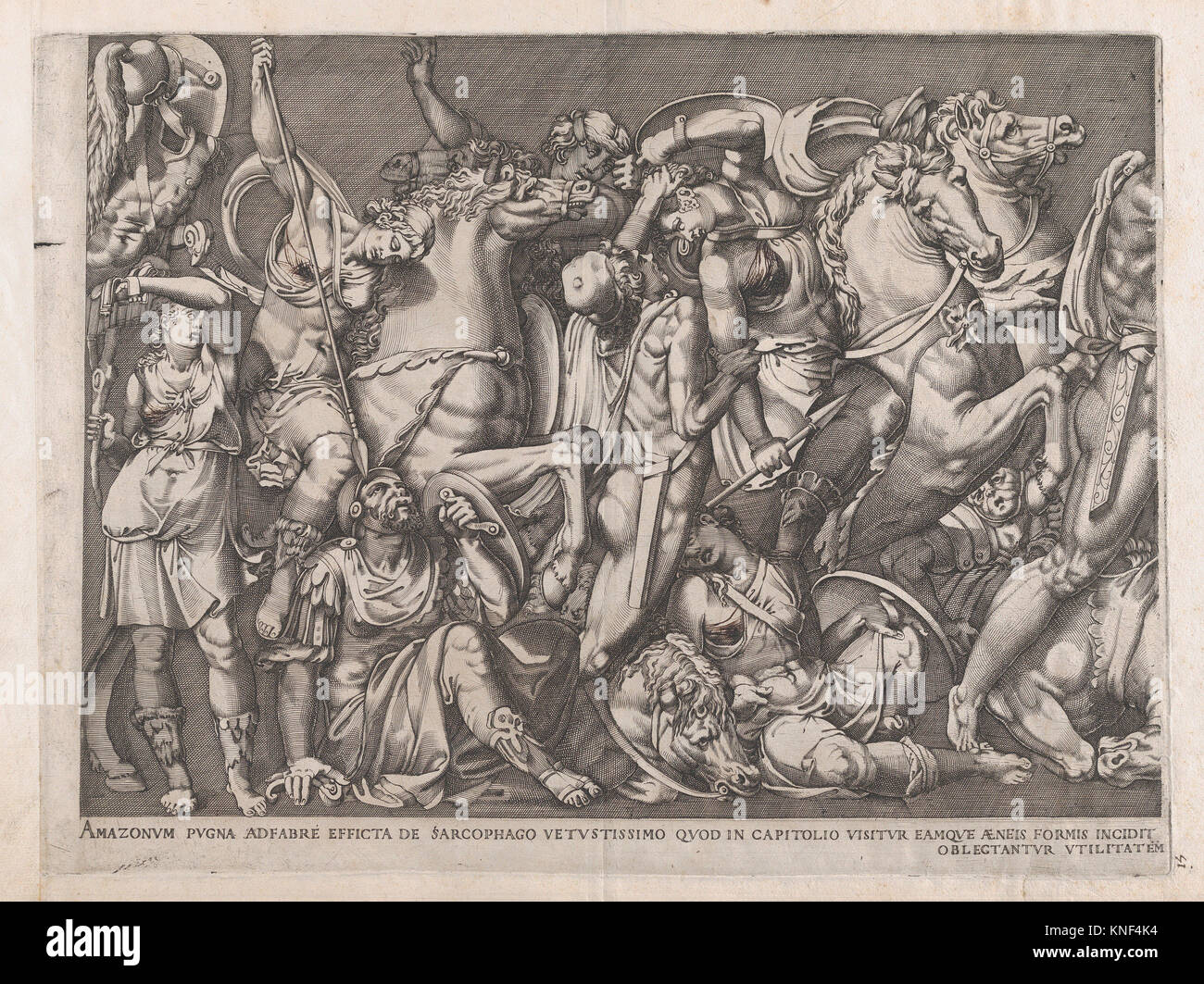 Speculum Romanae Magnificentiae Battle of the Amazons. Series/Portfolio Speculum Romanae
