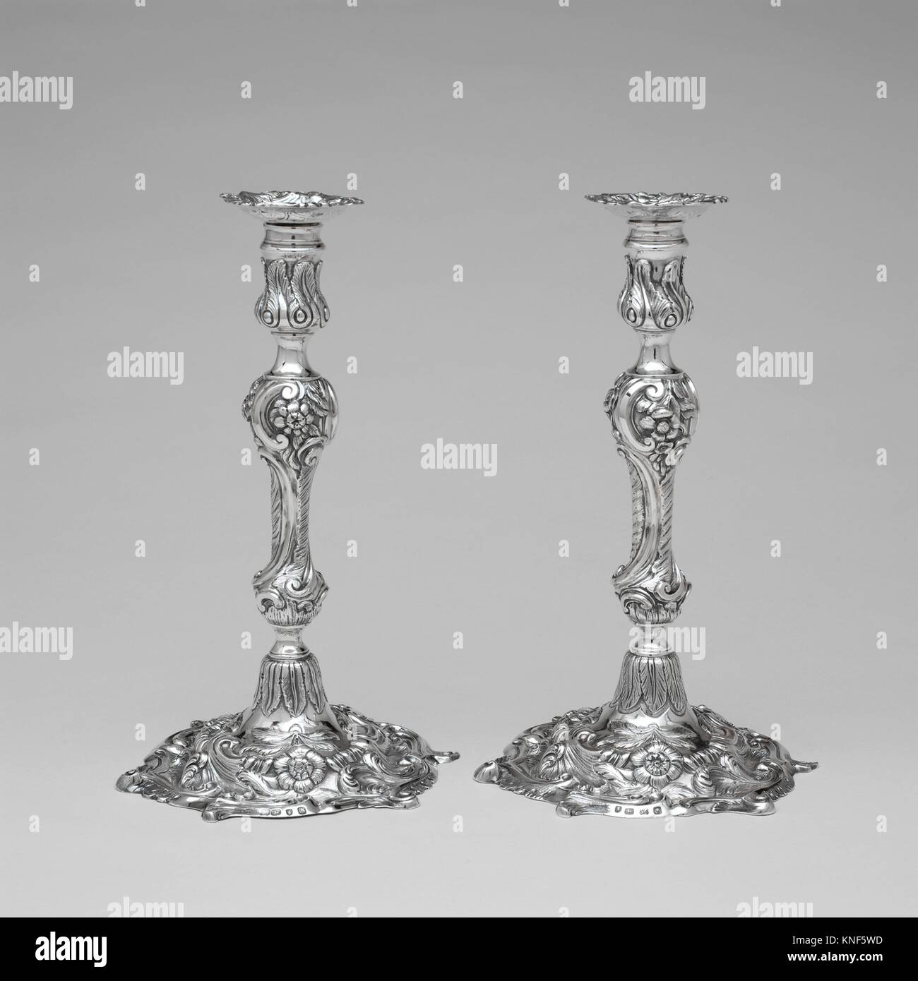 Candlestick. Maker Probably Samuel Siervent (active from 1755); Date