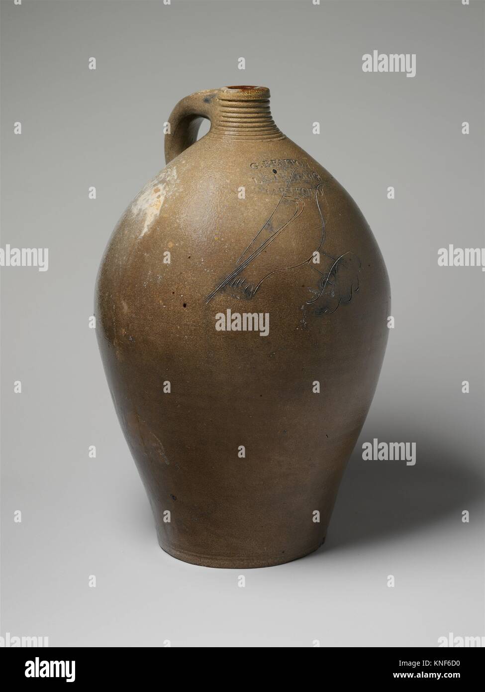 Jug. Maker: George Benton and Levi Stewart (active 1815-22); Date: 1815-22;  Geography: Made in Hartford, Connecticut, United States; Culture Stock  Photo - Alamy