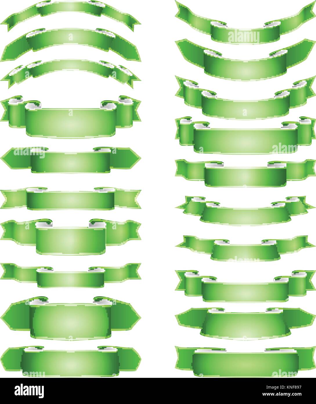 isolated vector colored satin ribbons set Stock Vector Image & Art - Alamy