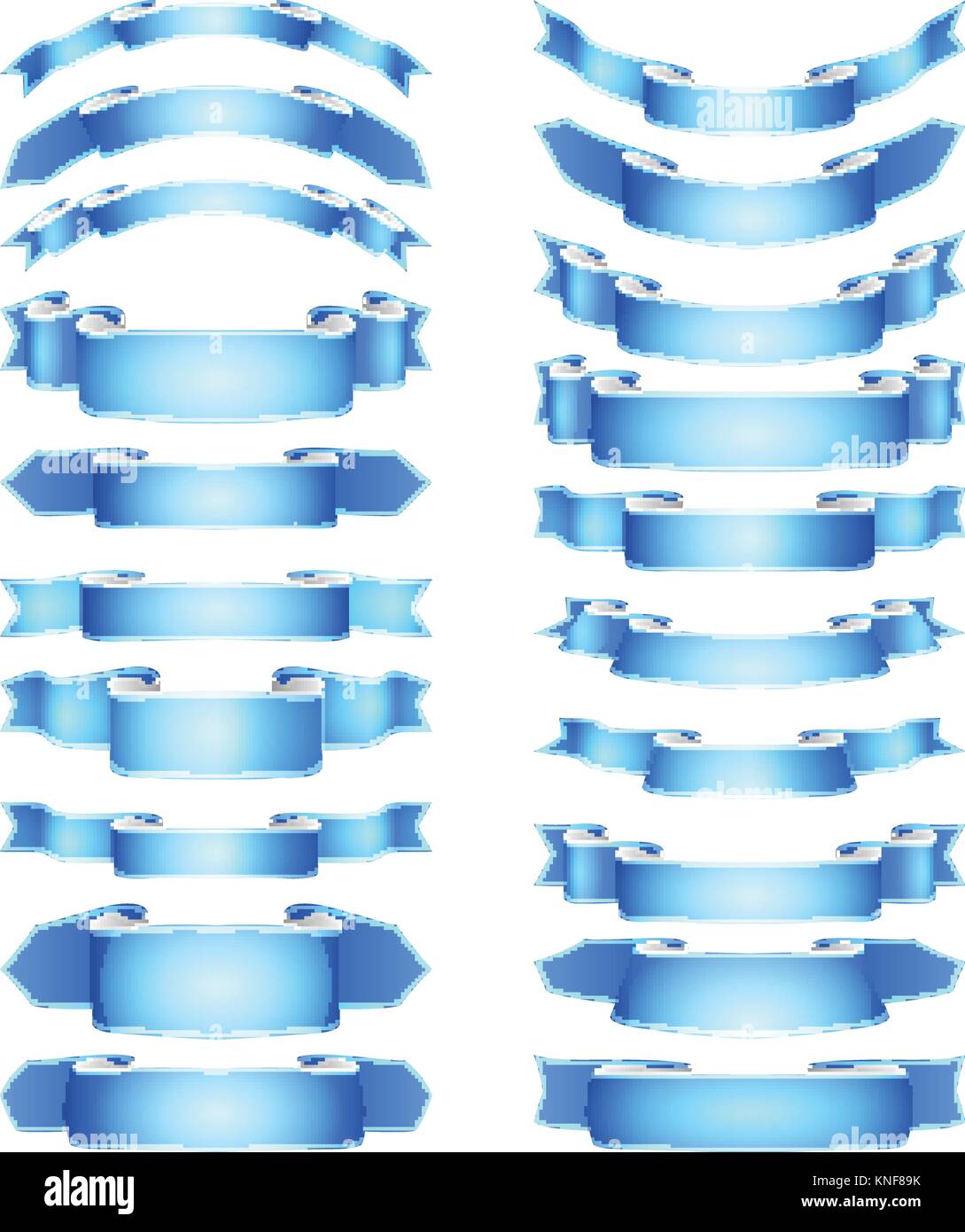 isolated vector colored satin ribbons set Stock Vector Image & Art - Alamy