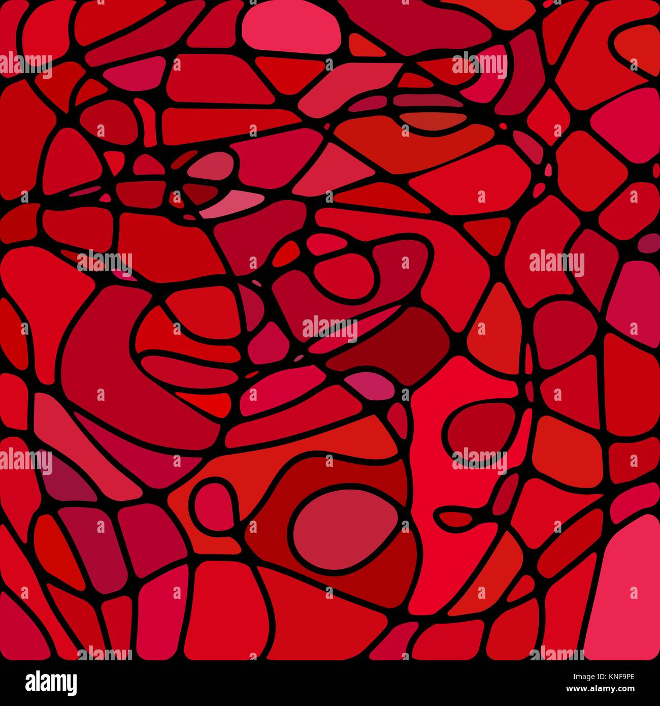abstract vector stained-glass mosaic background - bright red Stock ...