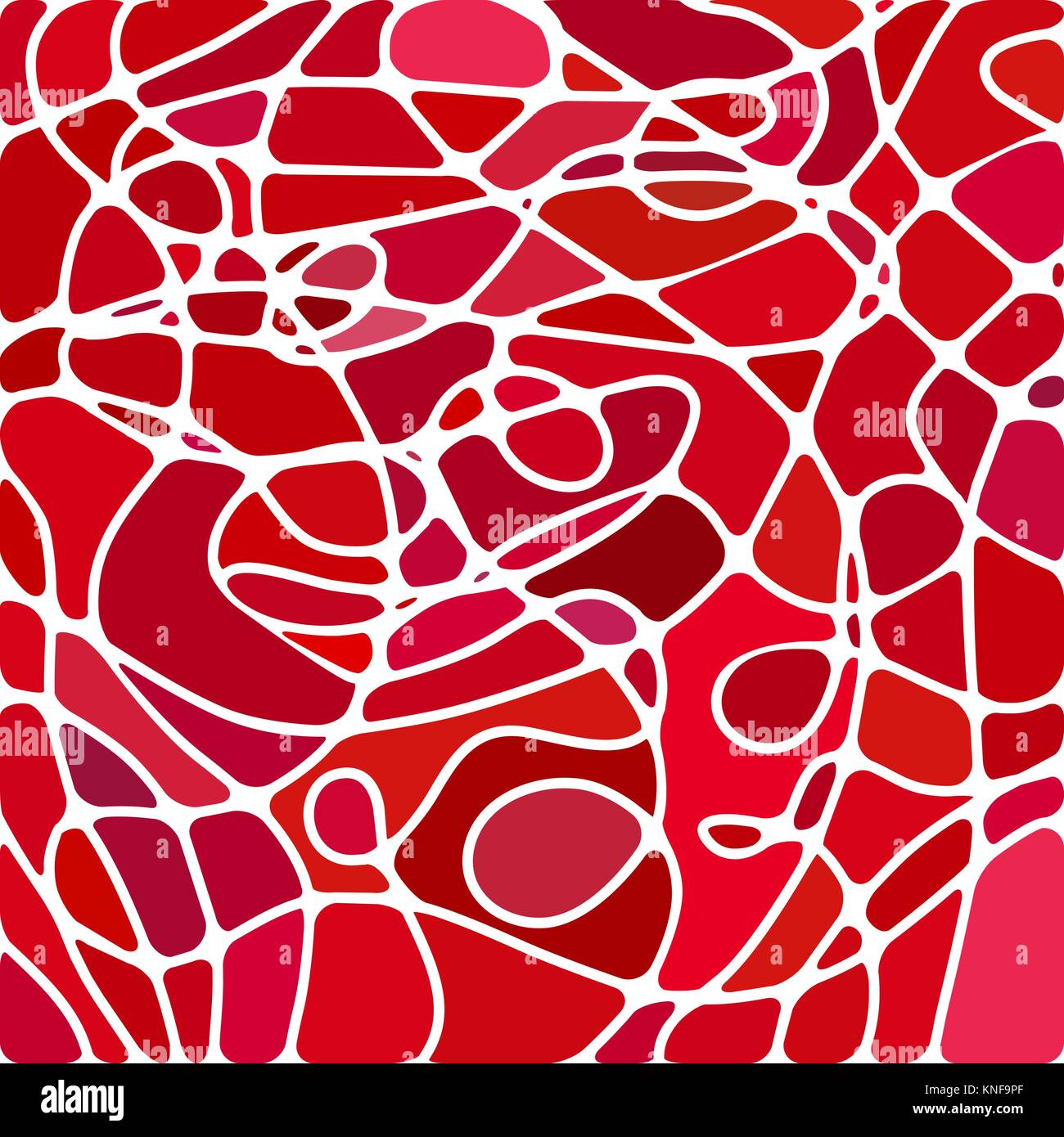abstract vector stained-glass mosaic background - bright red Stock ...
