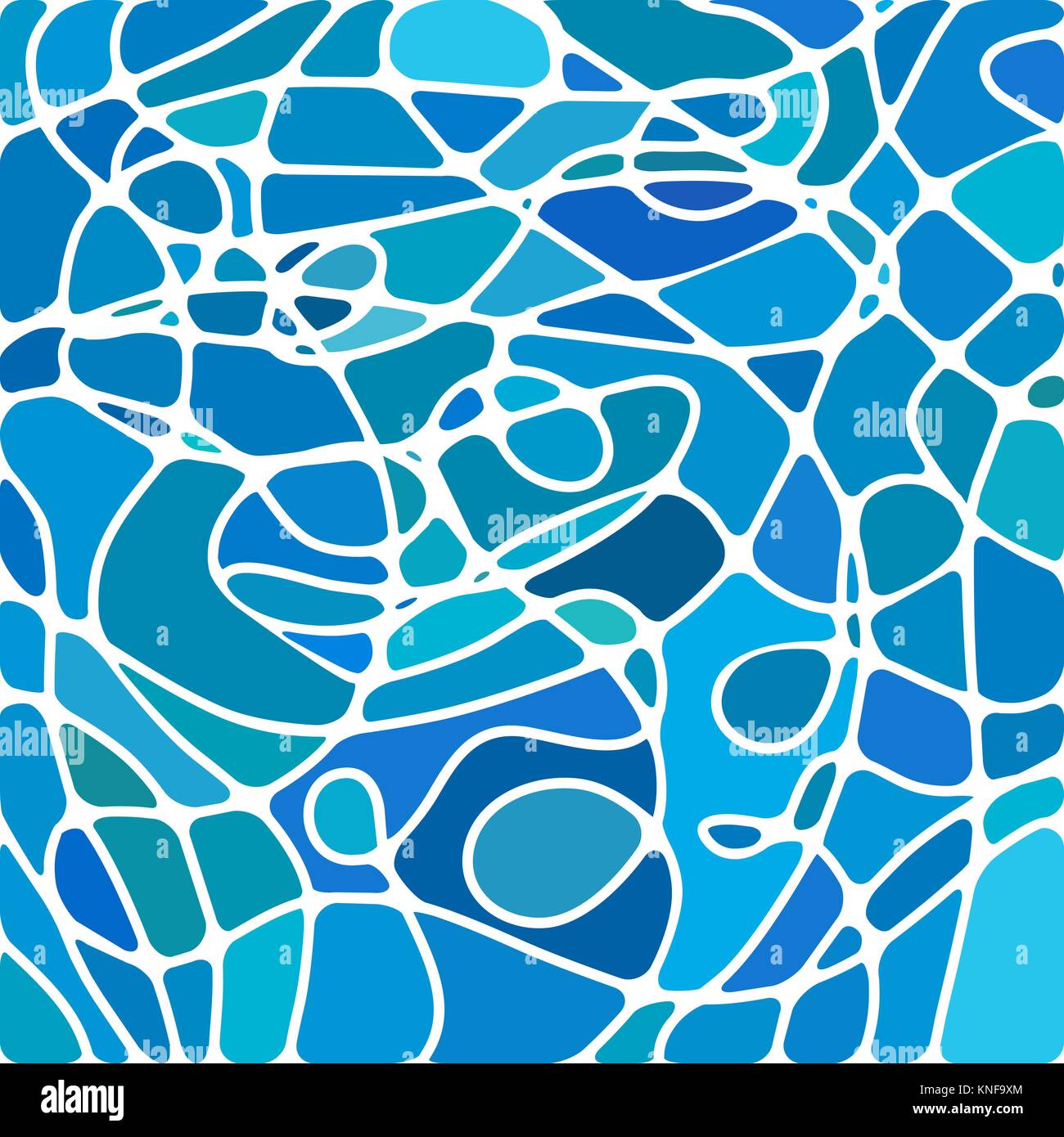 abstract vector stained-glass mosaic background - blue and gray Stock ...