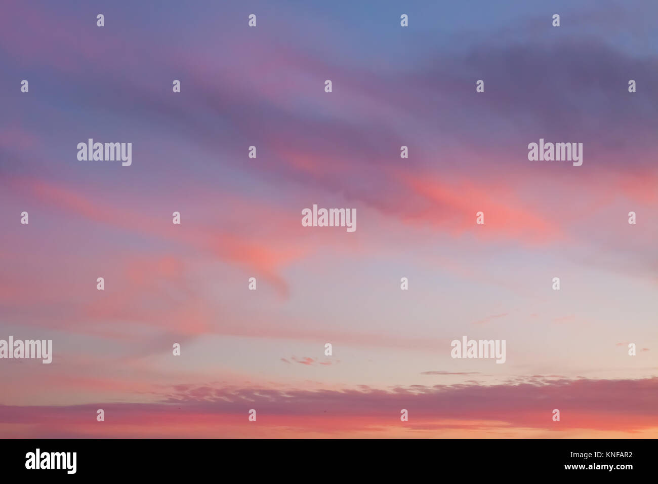 Dramatic sky with colorful clouds at sunset Stock Photo - Alamy