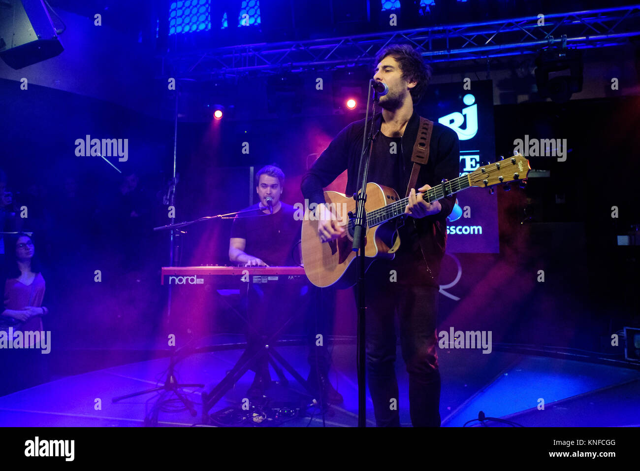 The German singer, songwriter and musician Max Giesinger performs a live concert at Rondel in