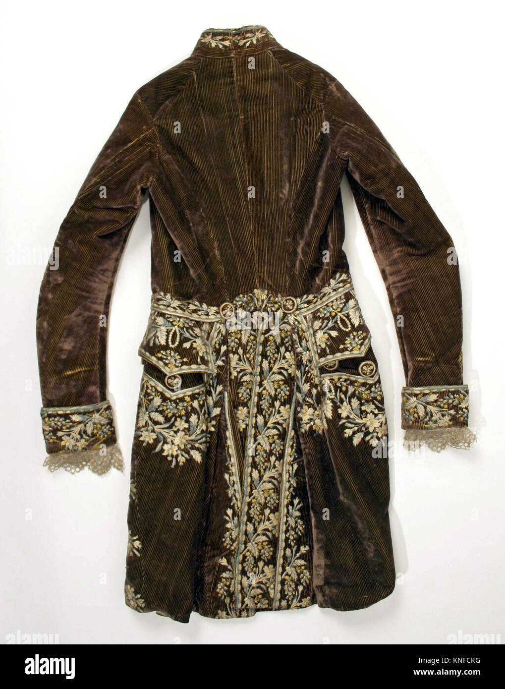 Grogram Coat A coat exemplifies historical fashion, garment design, and textile ...