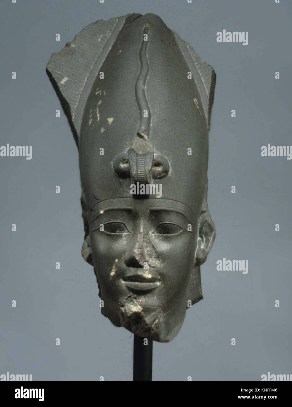 Head of Osiris wearing Atef Crown MET 1972.118.195 01 547700 Stock Photo