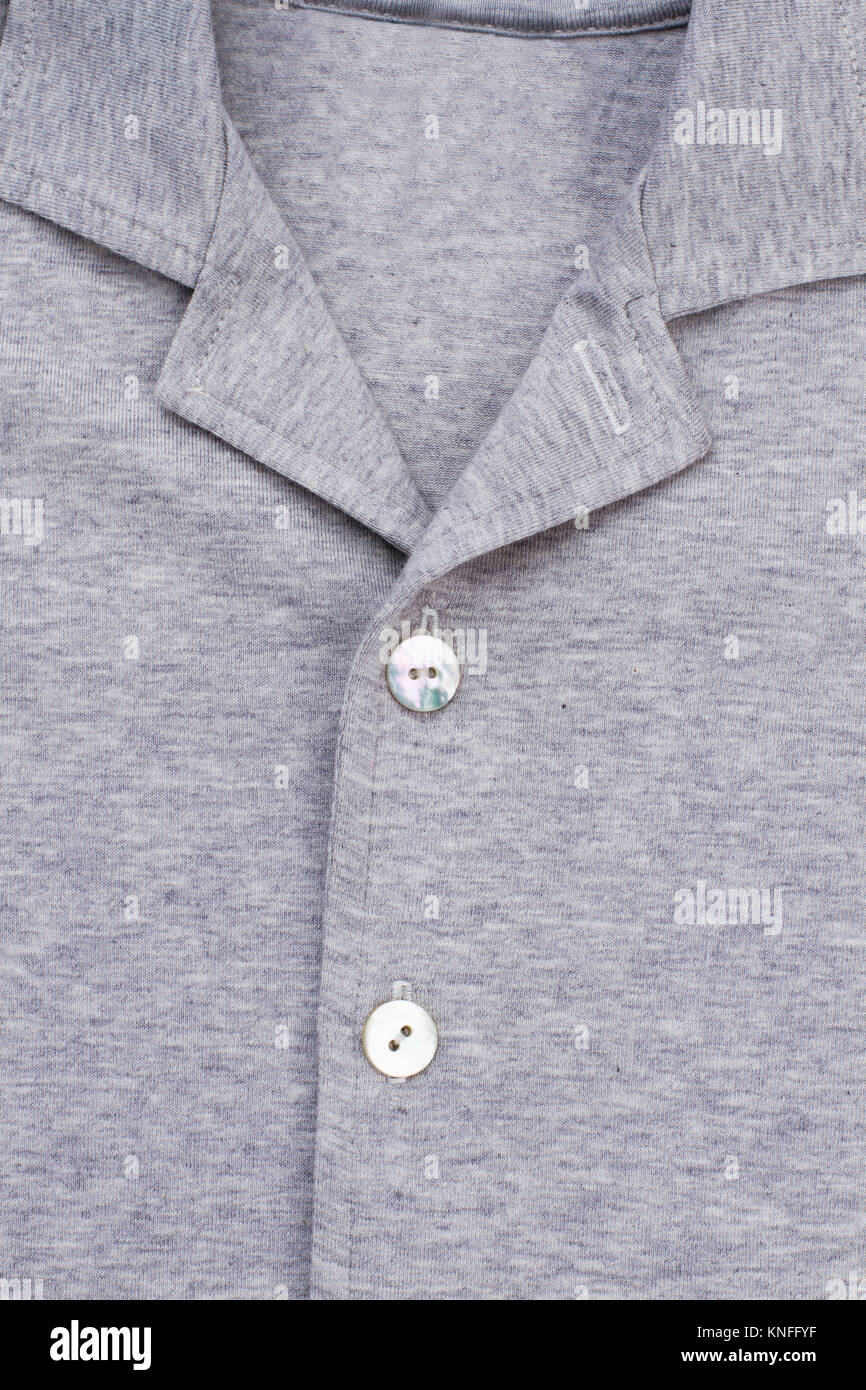 Collar and buttons of shirt Stock Photo Alamy