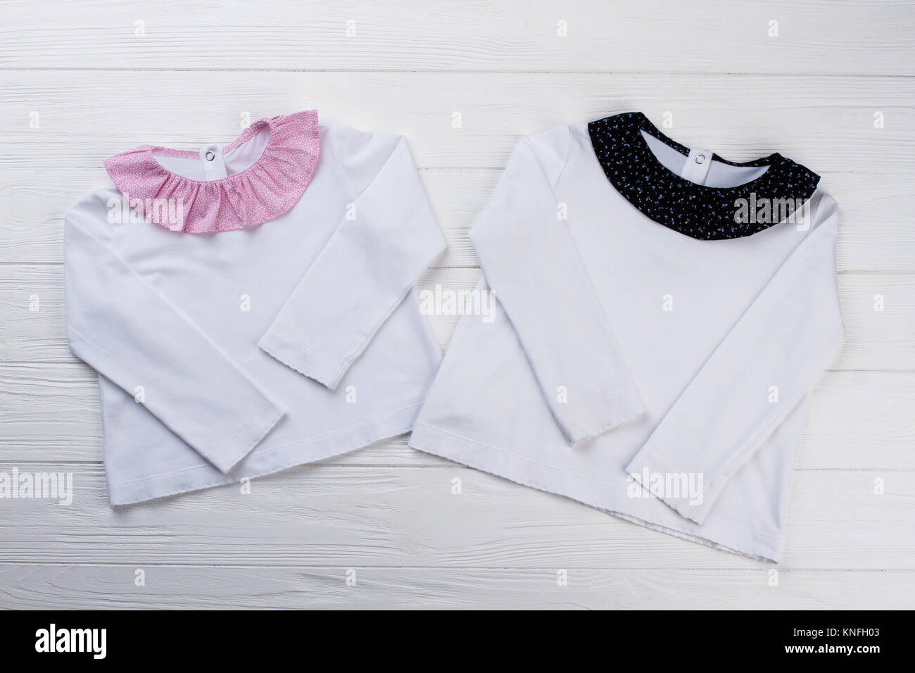 White blouses for baby girl Stock Photo Alamy