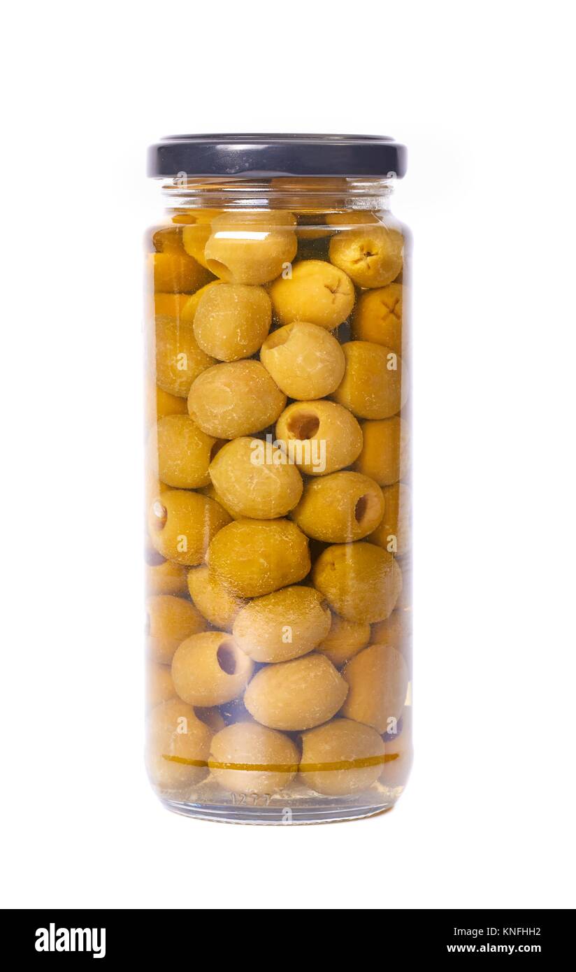 Olives in a jar Stock Photo Alamy
