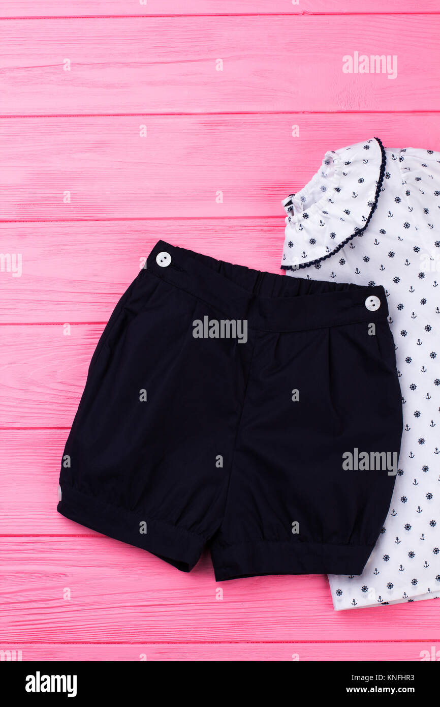 Set of shorts and top Stock Photo Alamy