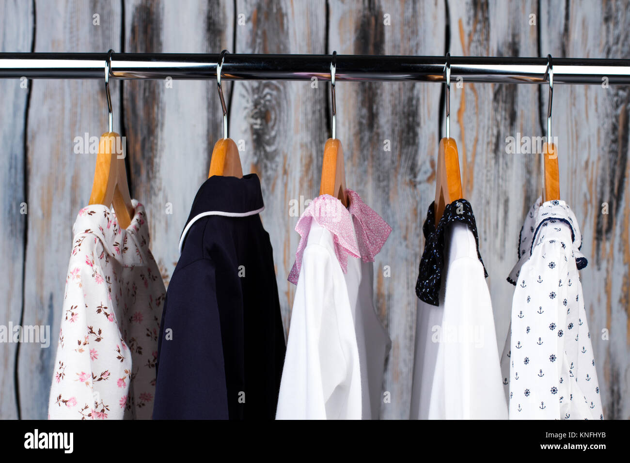 Kids pajamas in a wardrobe Stock Photo - Alamy