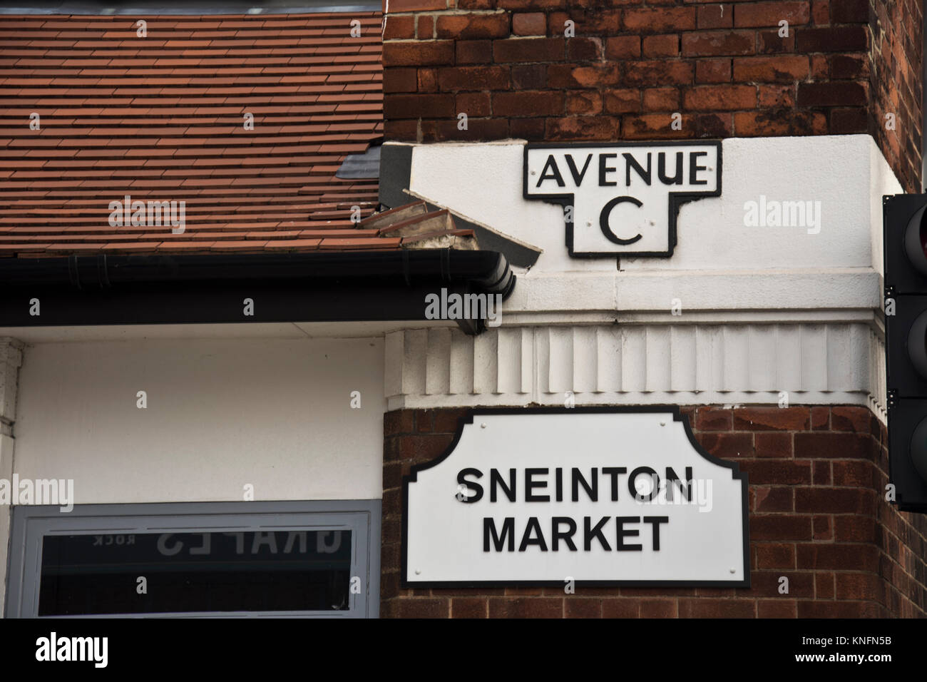 Sneinton Market sign, Sneinton, Nottingham Stock Photo