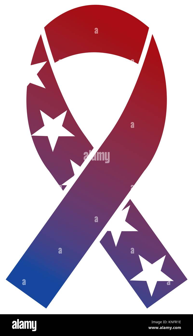 ribbon with united states of america flag Stock Vector Image & Art - Alamy