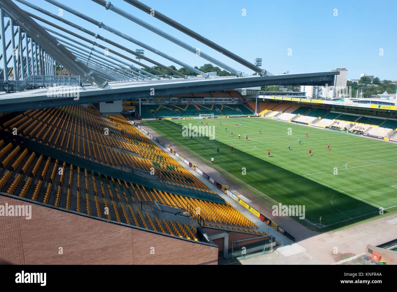 Norwich City Football Ground, Norwich, Norfolk,  England, UK. Stock Photo