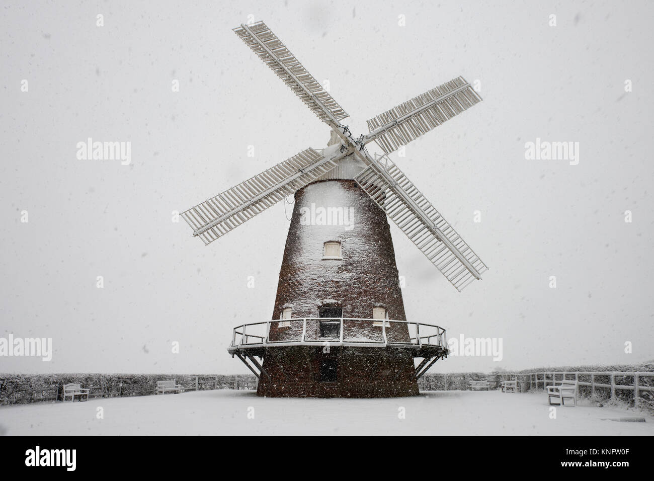Snow in ThaxtedMet Office Severe Weather Amber Warning Essex England