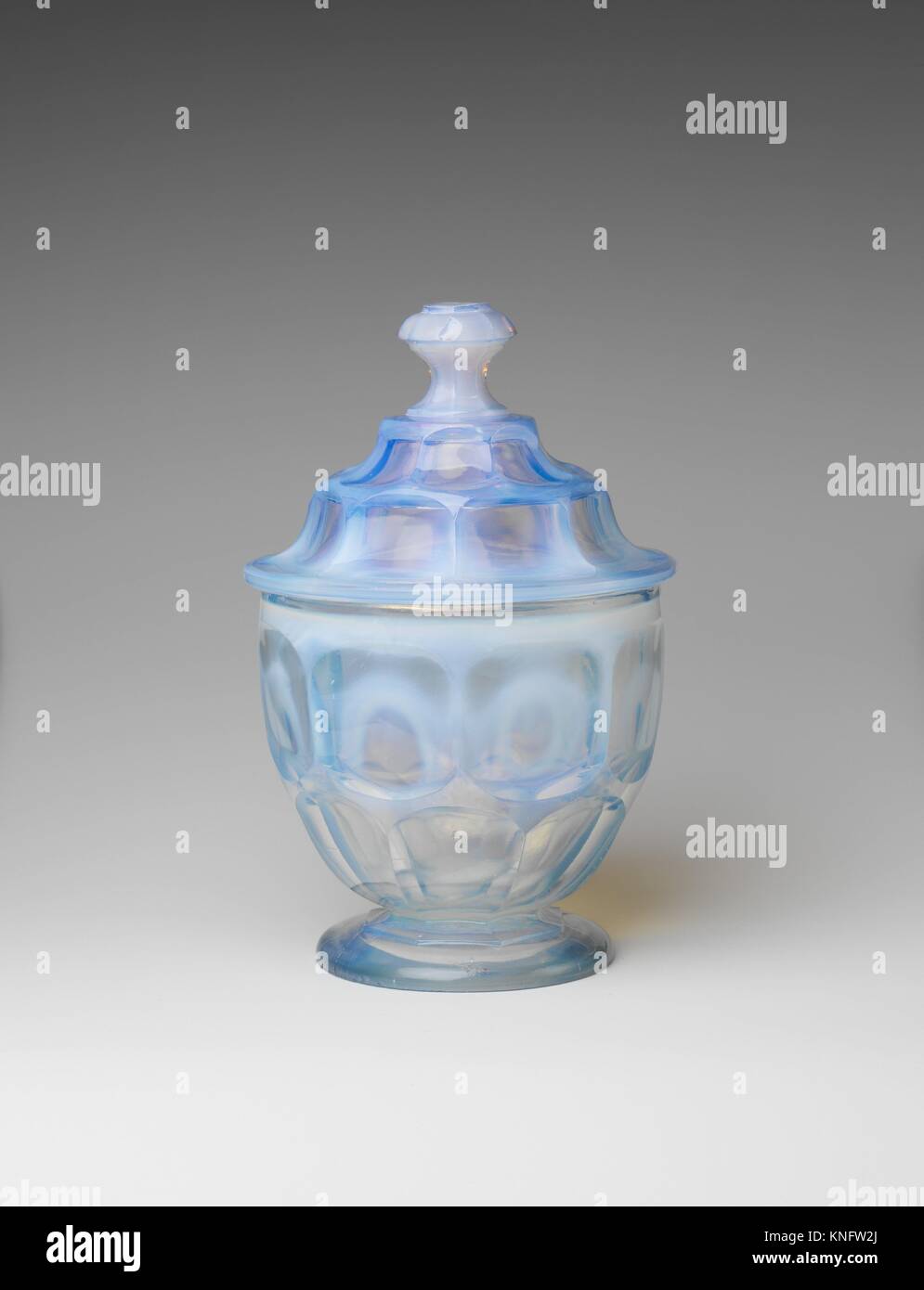 Sugar bowl. Date 184060; Geography Possibly made in Pittsburgh