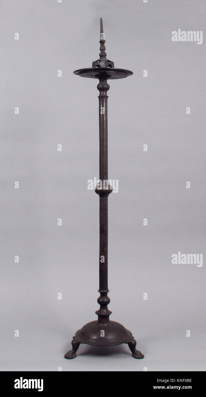 Lampstand. Date: 500-800; Culture: Byzantine; Medium: Copper alloy; Dimensions: Overall: 54 x 9 in. (137.2 x 22.9 cm); Classification: Stock Photo