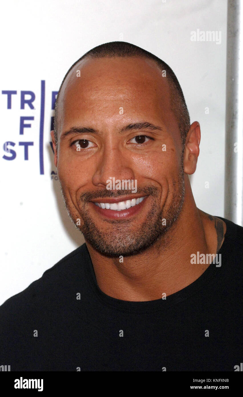 Dwayne Johnson at the premiere of 'Racing Dreams' during the 2009 Tribeca Film Festival at SVA Theater in New York City. April 25, 2009. Credit: Dennis Van Tine/MediaPunch Stock Photo