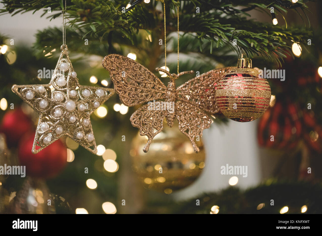 Traditional Christmas Decorations Stock Photo - Alamy