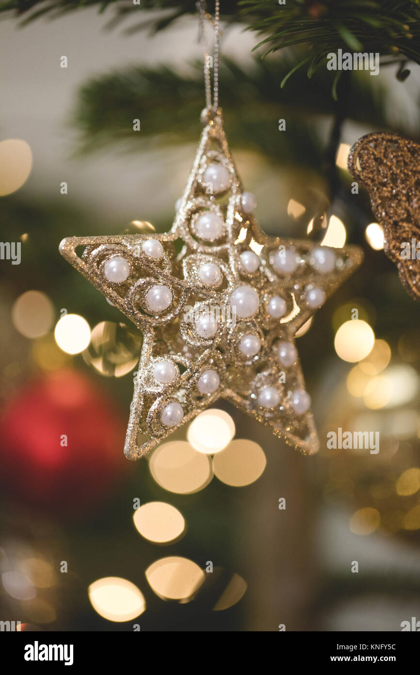 Traditional Christmas Decorations Stock Photo - Alamy
