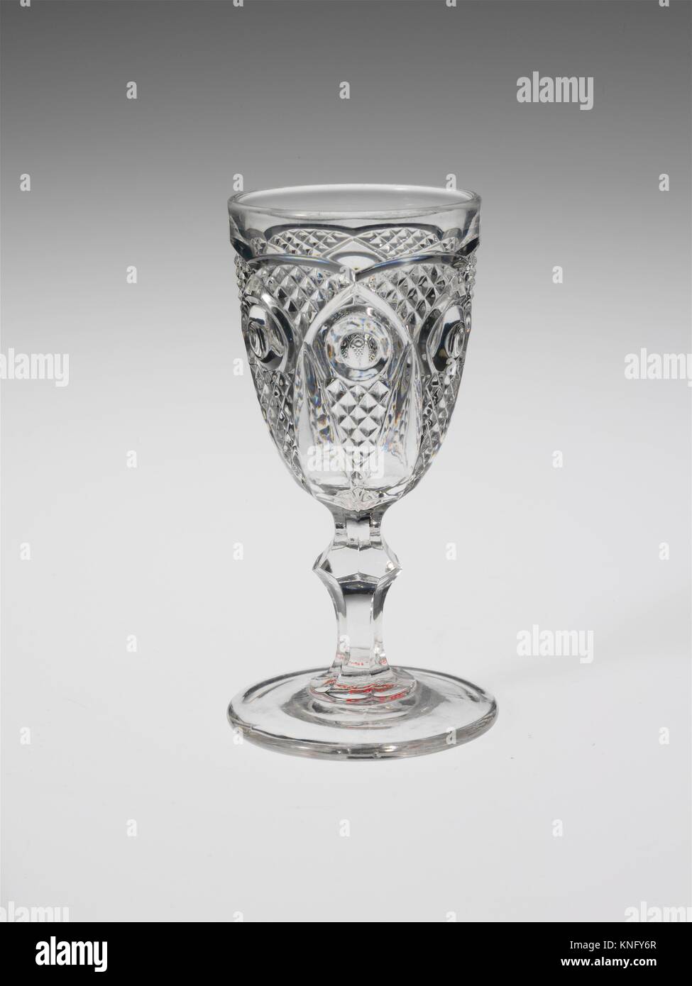 Wine Glass. Maker New England Glass Company (American, East Cambridge