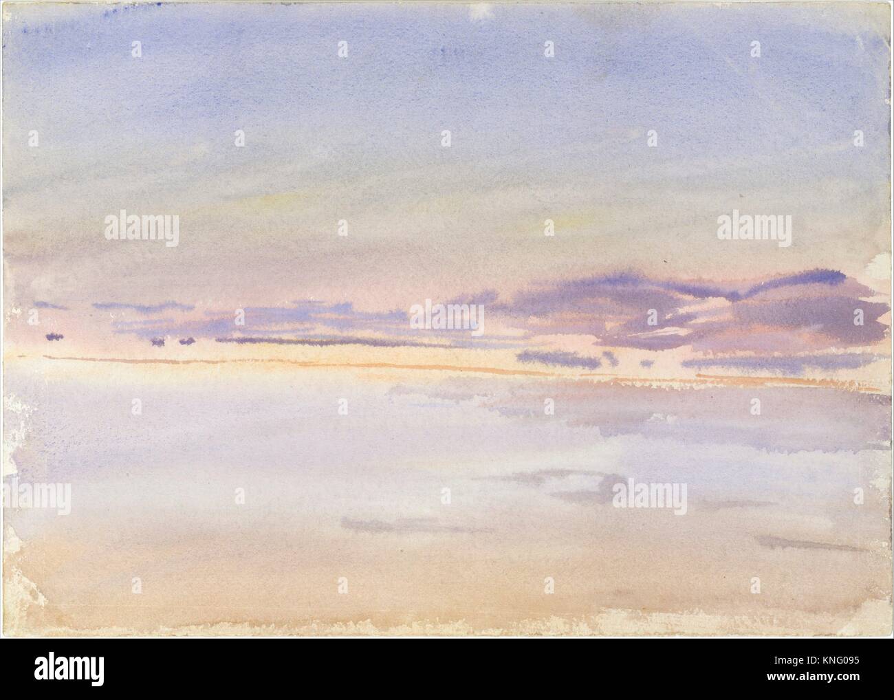 Sunset at Sea. Artist John Singer Sargent (American, Florence 1856