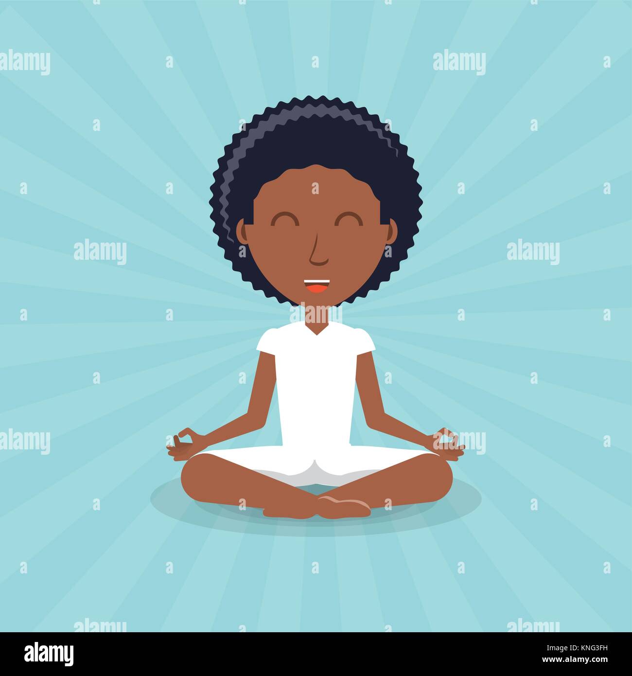 Meditation design concept  Stock Vector