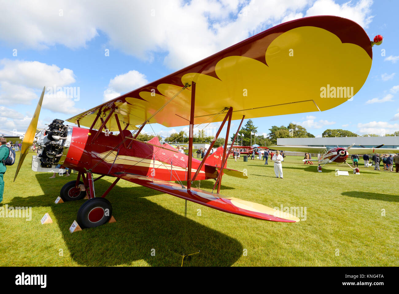 Curtiss Wright Travel Air 4000 plane NC9048 in the Freddie March Spirit of Aviation Goodwood Revival 2017 Stock Photo