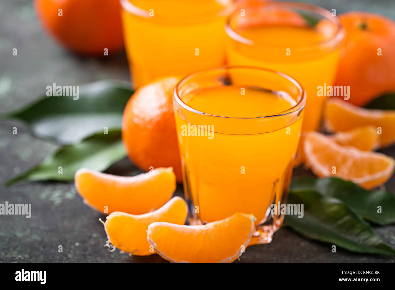 Fresh tangerine juice or liquor Stock Photo Alamy