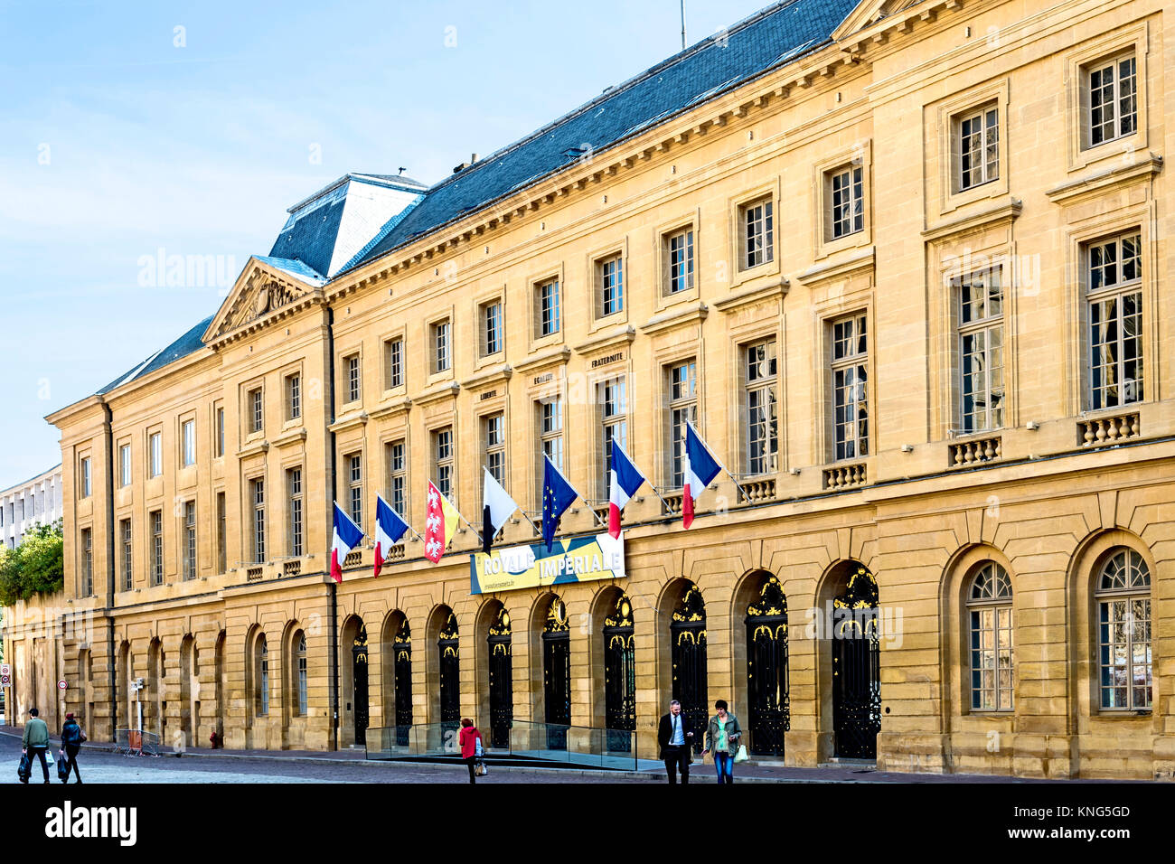 Metz (France): Town hall ; Rathaus Stock Photo