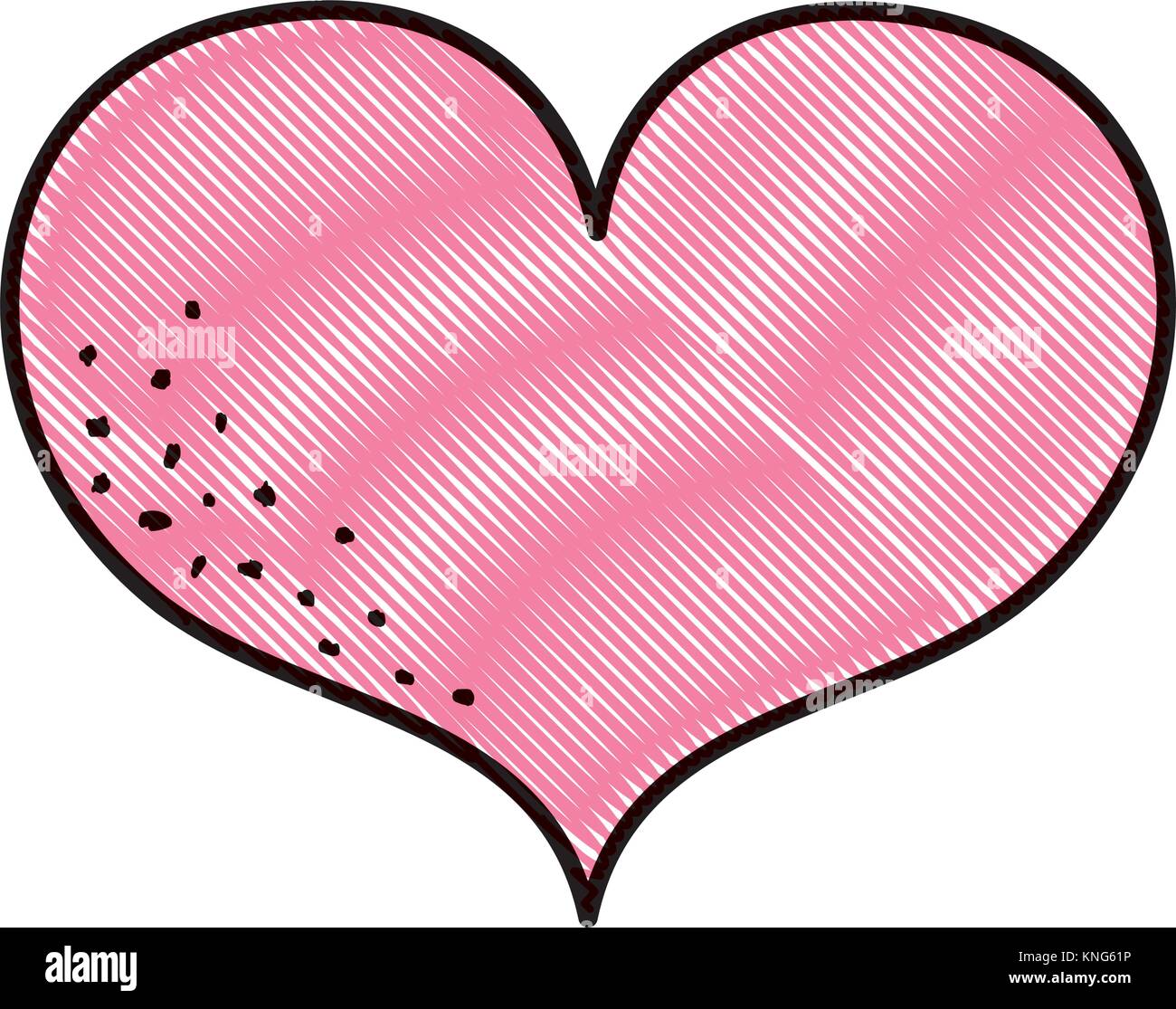 grated heart symbol of love and passion icon Stock Vector Image & Art ...