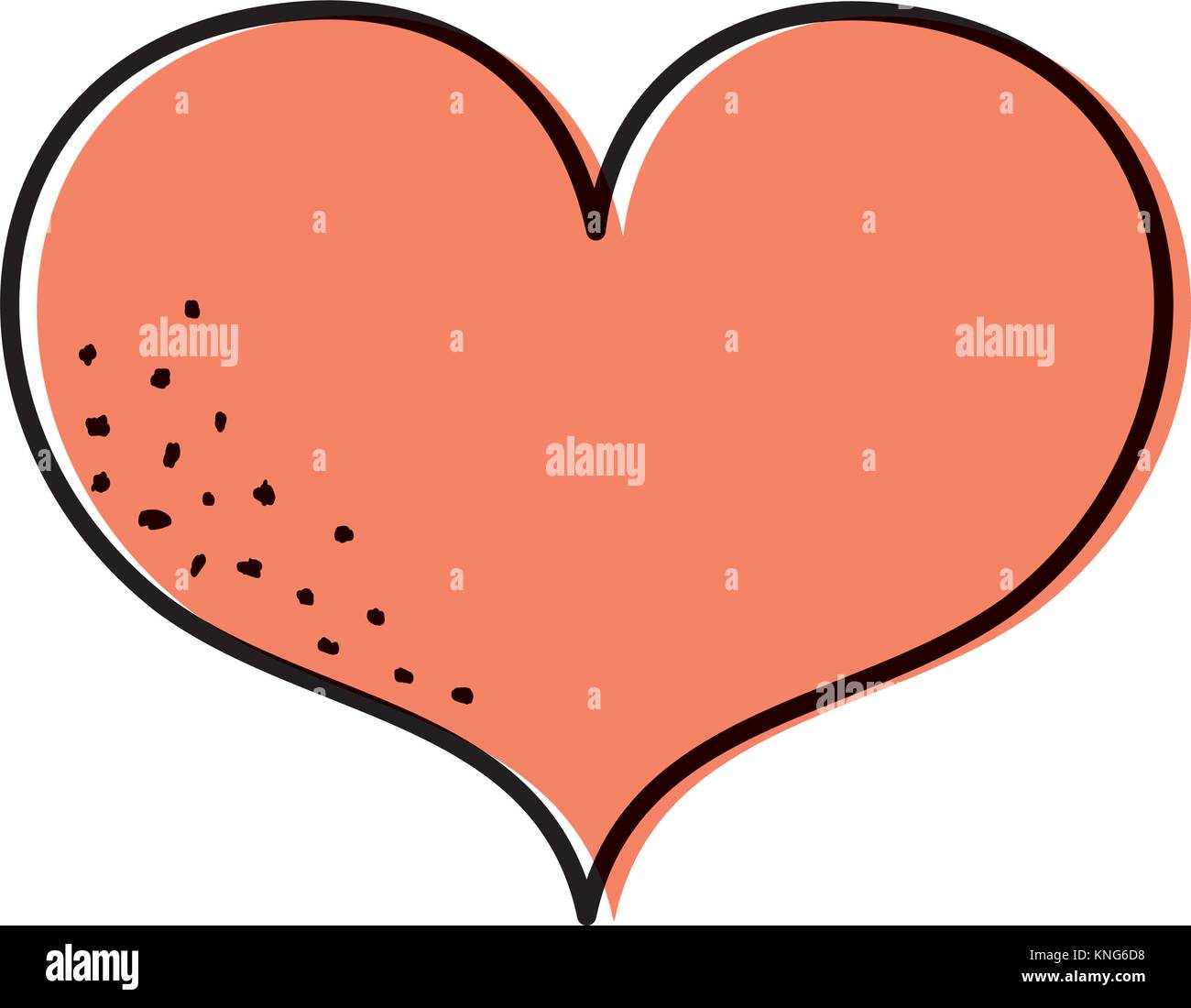 color heart symbol of love and passion icon Stock Vector Image & Art ...