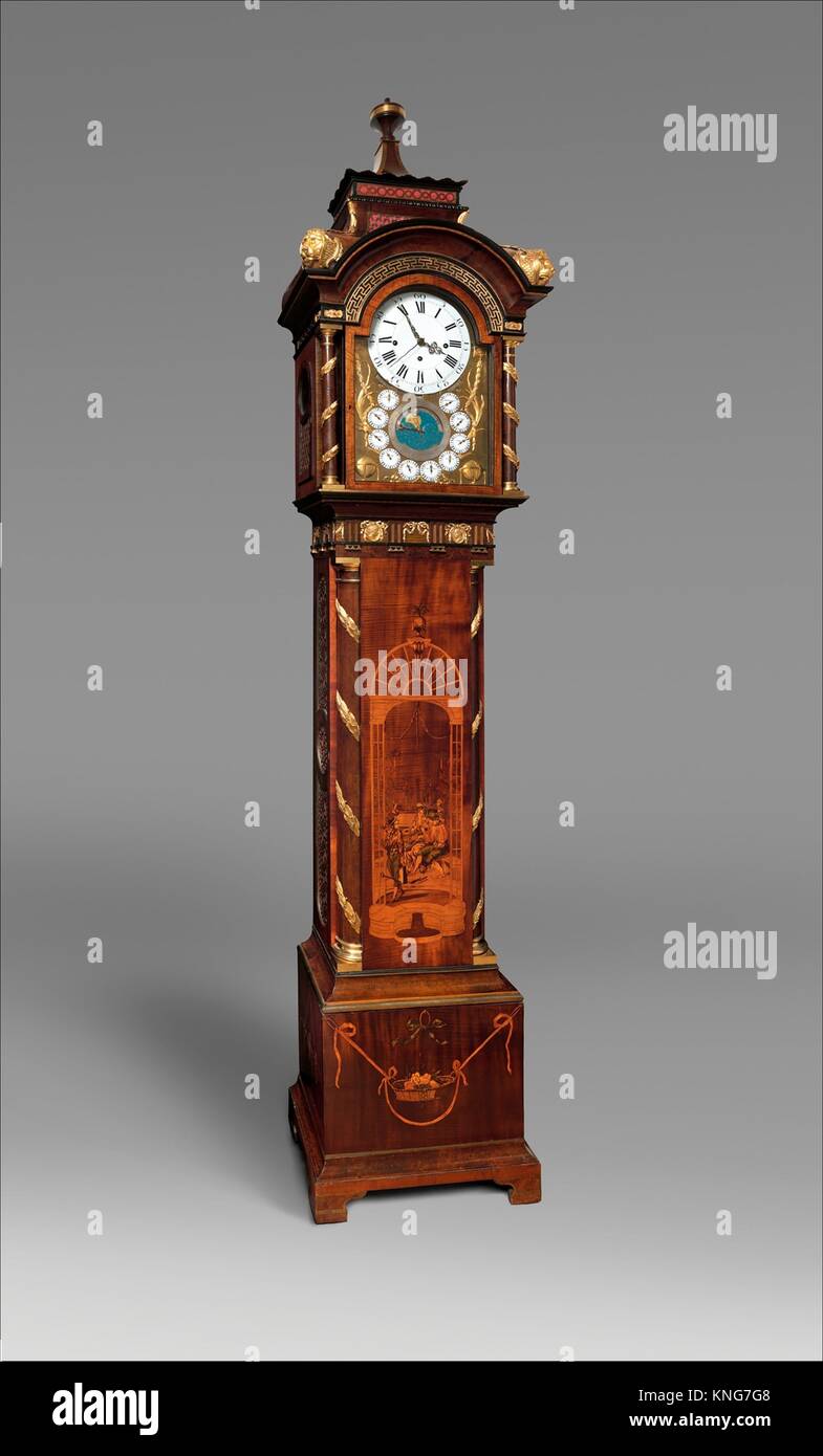 Longcase clock. Maker Clockmaker Hermann Achenbach (German, born 1730