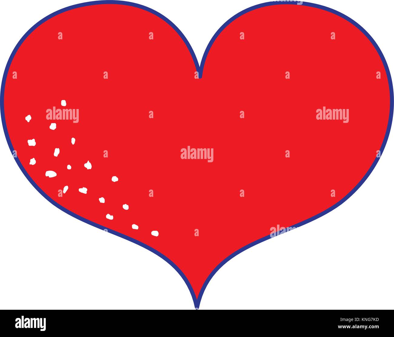 full color heart symbol of love and passion icon Stock Vector Image ...