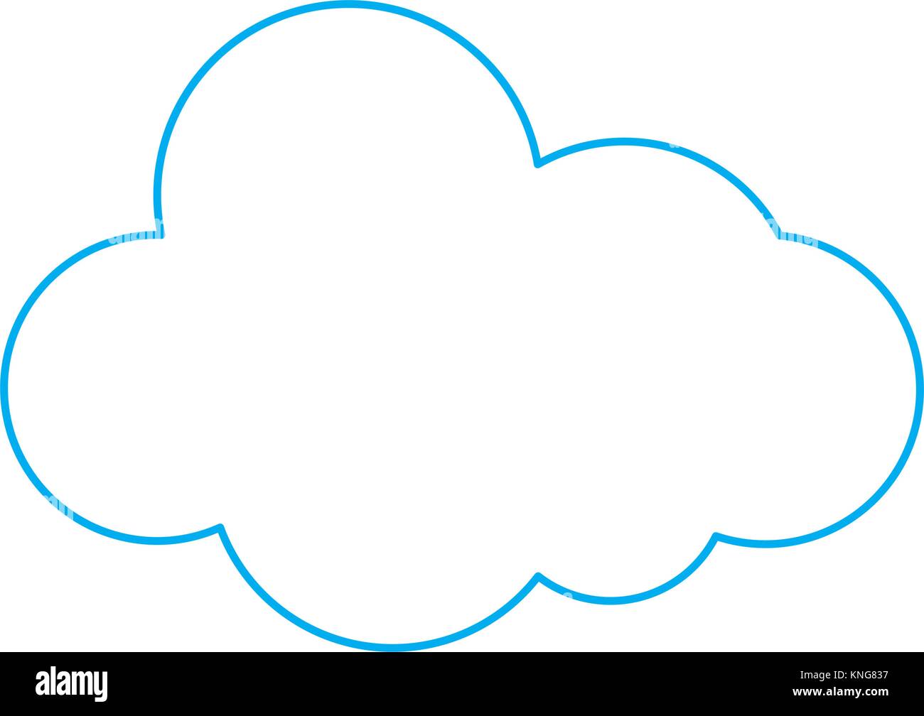 color line natural cloud in sky to weather design Stock Vector Image ...
