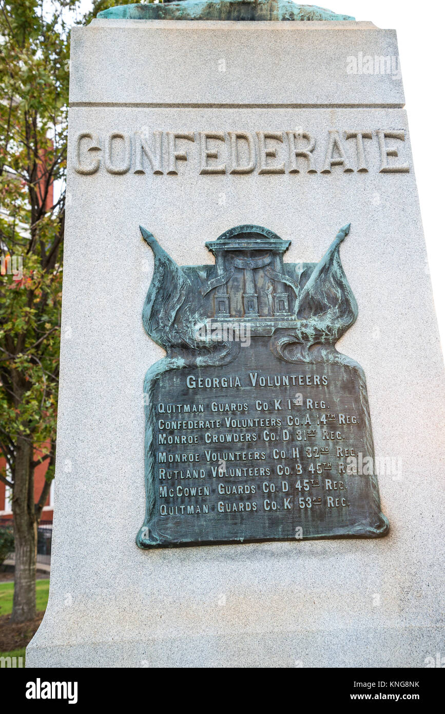 Civil War Confederate soldier statue dedicated to the Confederacy