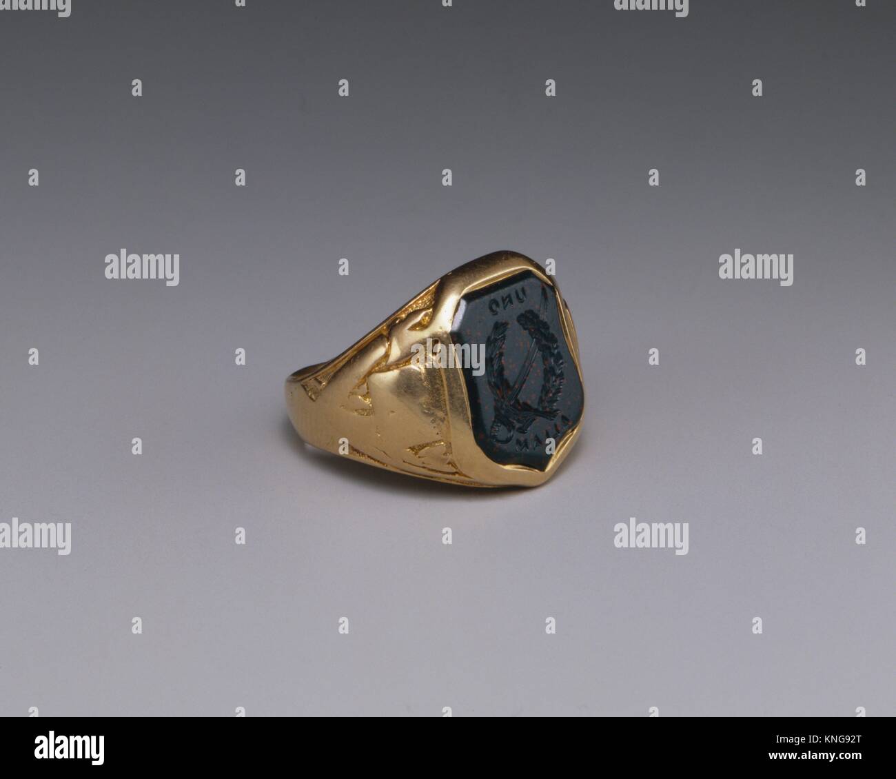 Signet Ring. Maker: Ball, Black & Co. (American, New York, 1851-1874); Date: 1864; Geography: Made in New York, New York, United States; Culture: Stock Photo