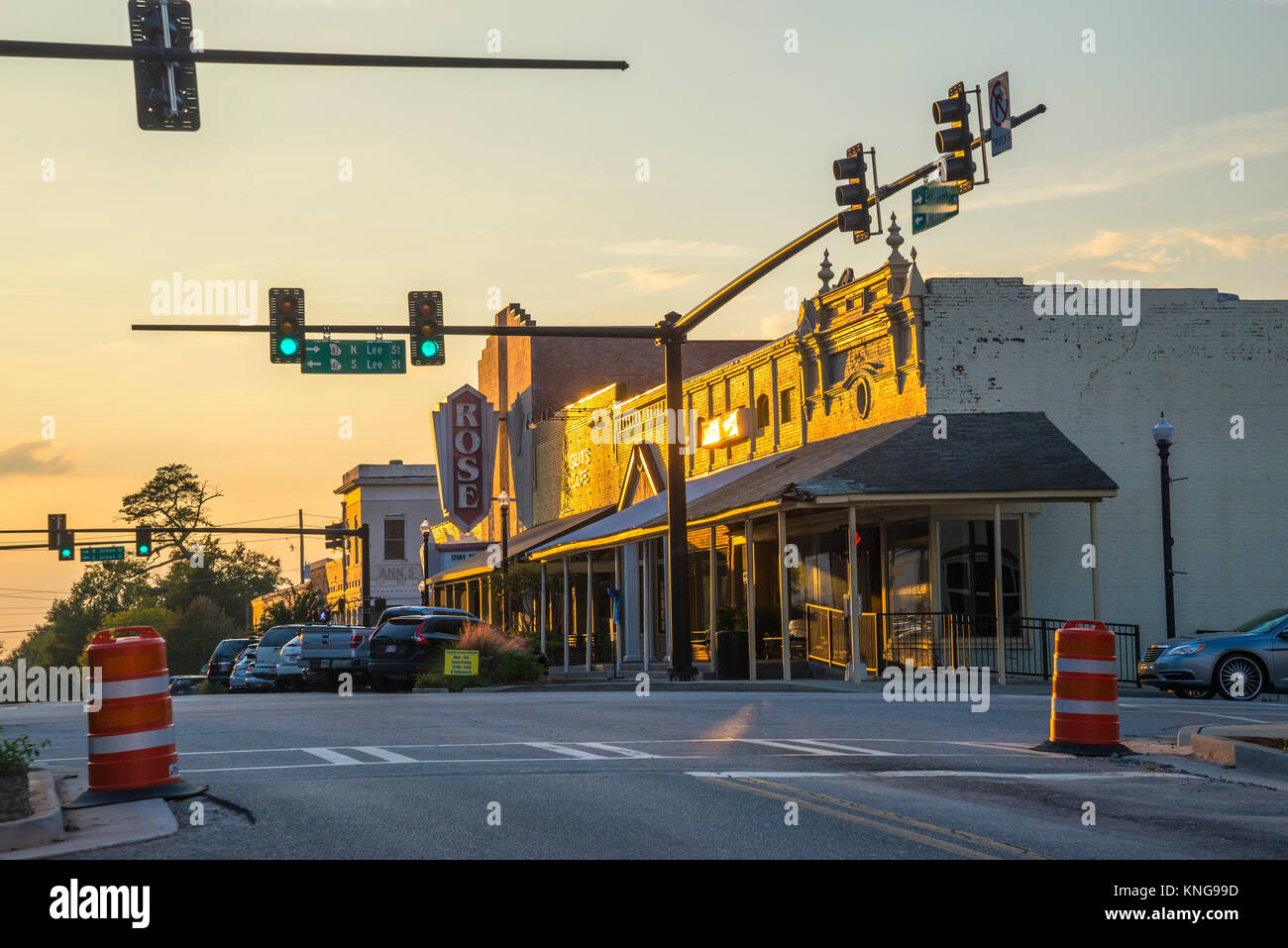 Forsyth is a beautiful, historic small town in Stock Photo Alamy