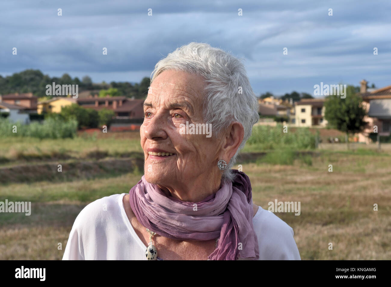 portrait of a senior woman outdoor Stock Photo - Alamy