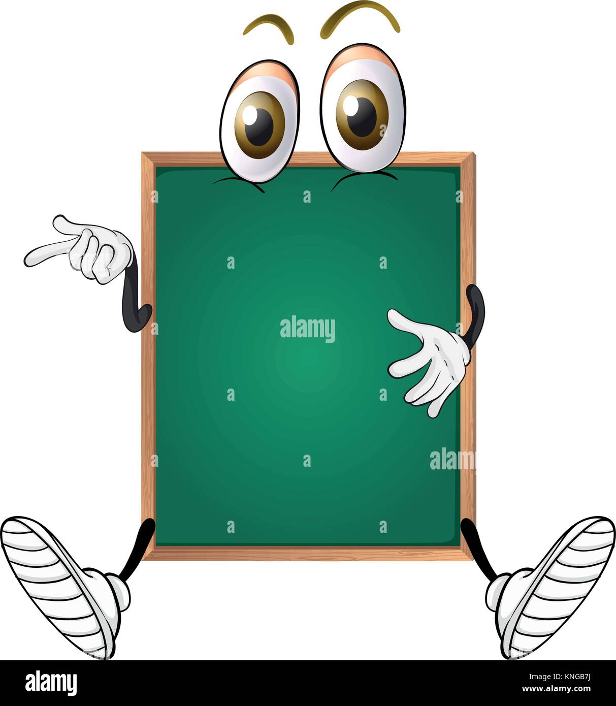 illustration of a green board on a white background Stock Vector Image ...