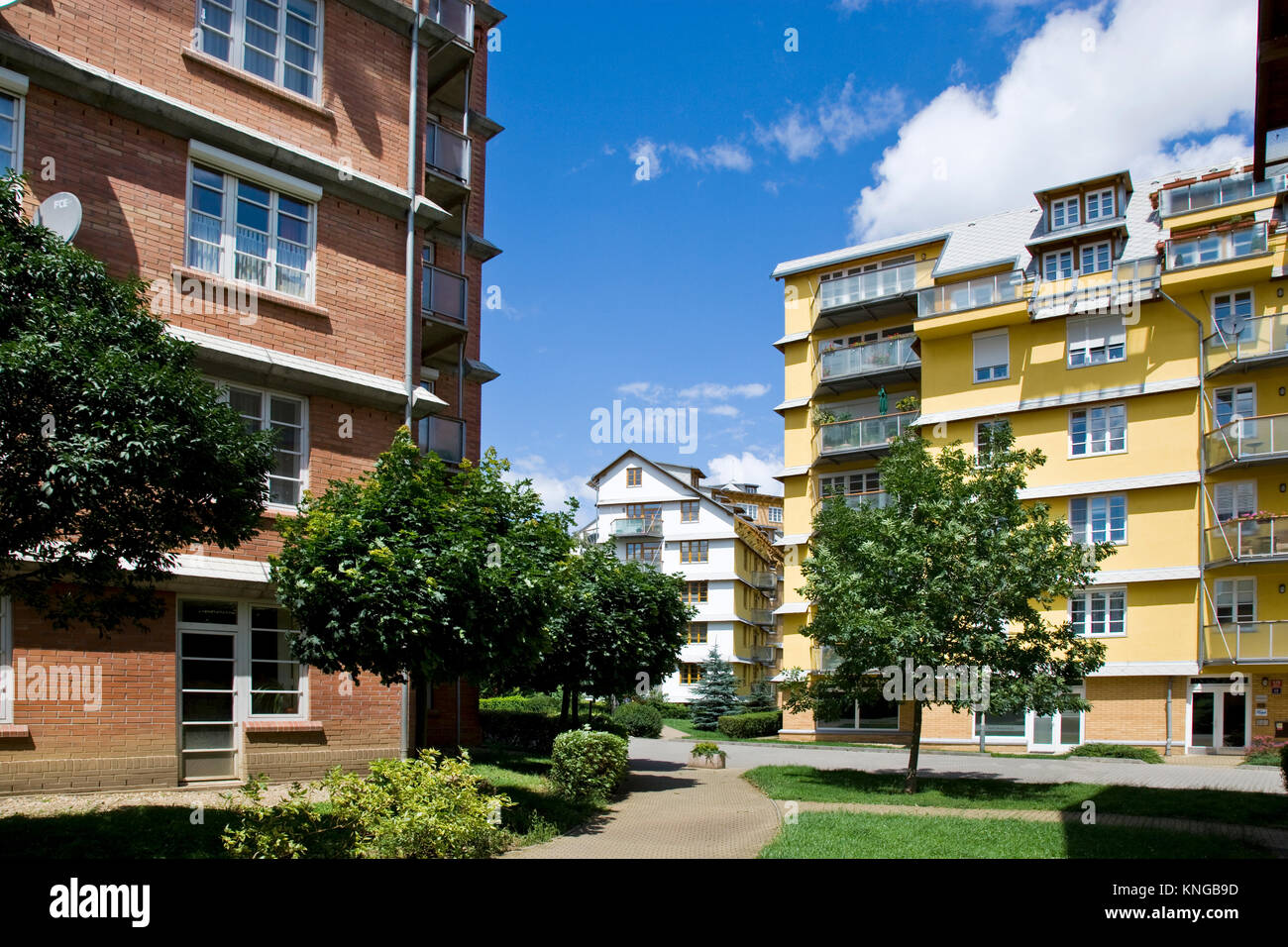 Hvezda living complex, Petriny district, Prague, Czech republic Stock Photo