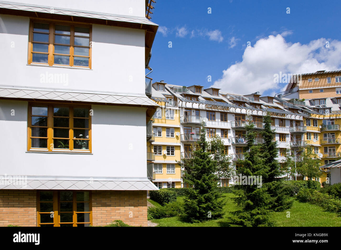 Hvezda living complex, Petriny district, Prague, Czech republic Stock Photo