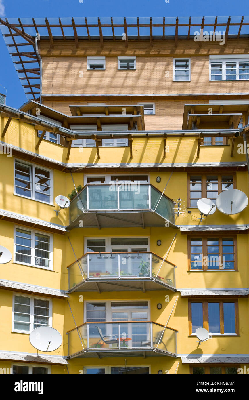 Hvezda living complex, Petriny district, Prague, Czech republic Stock Photo