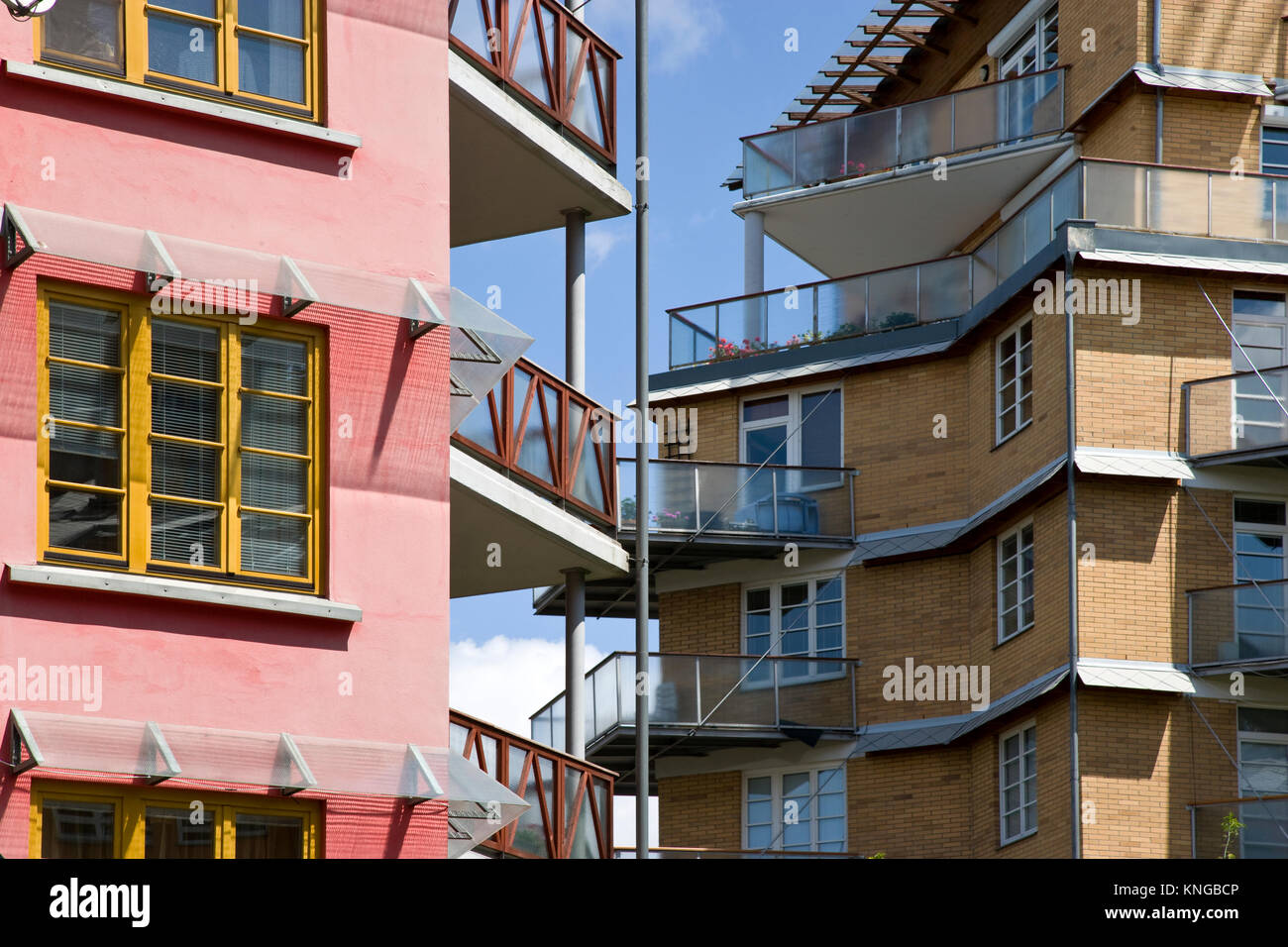 Hvezda living complex, Petriny district, Prague, Czech republic Stock Photo