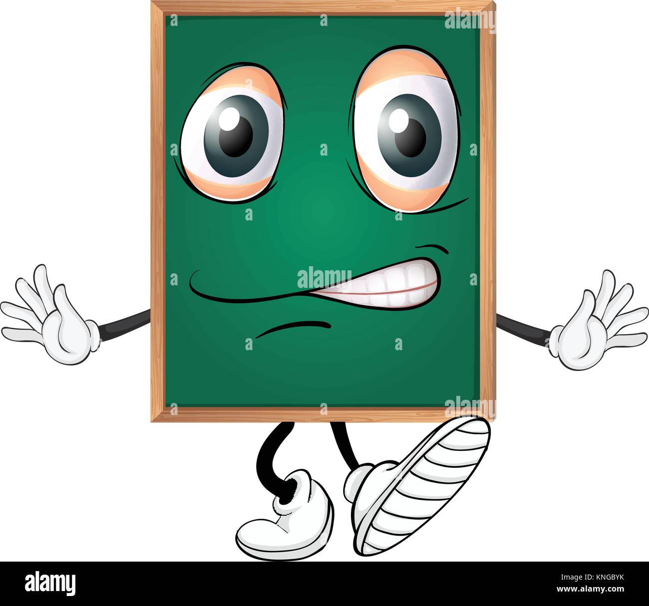 illustration of a green board on a white background Stock Vector Image ...
