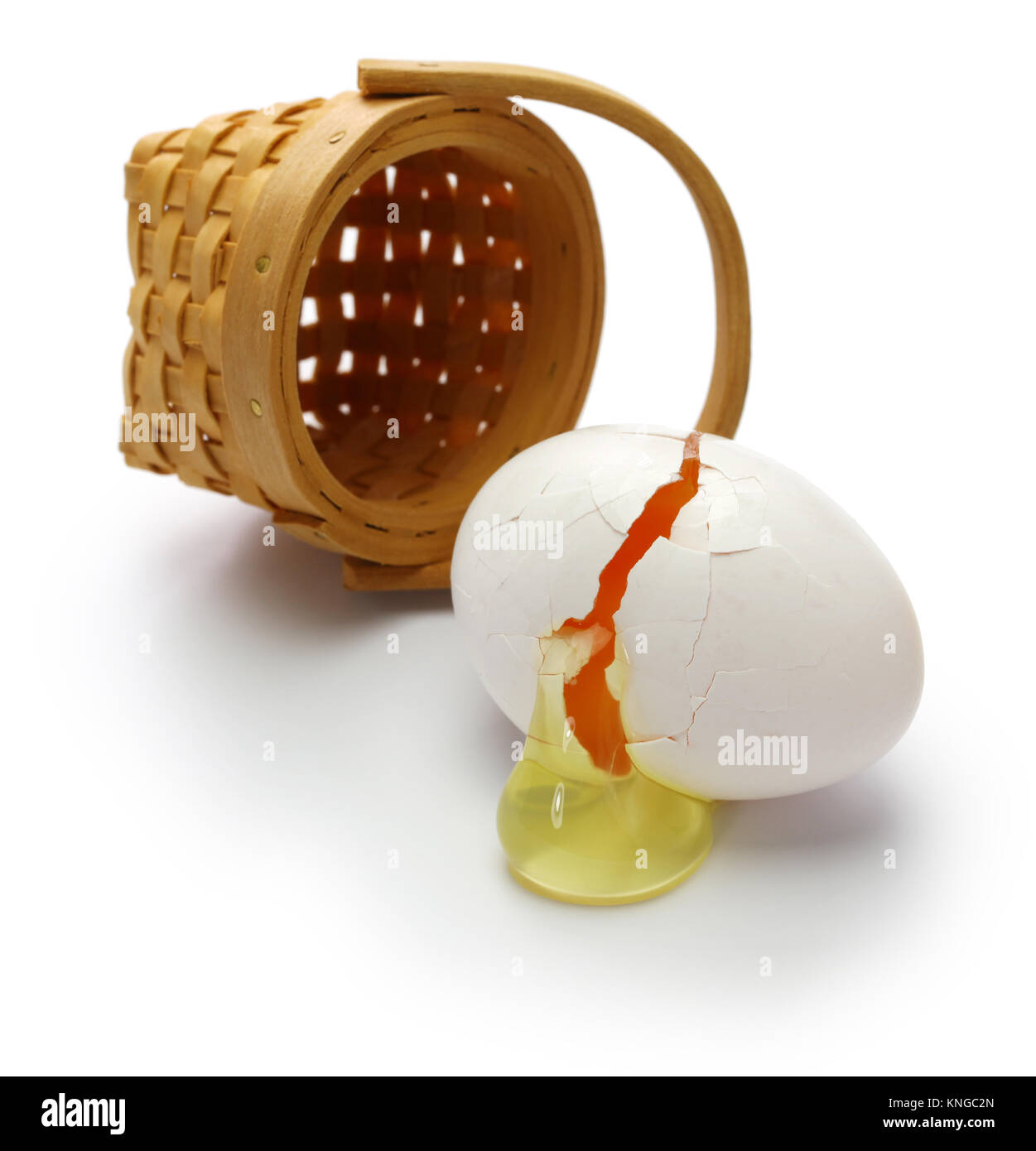 broken egg isolated on white background Stock Photo - Alamy